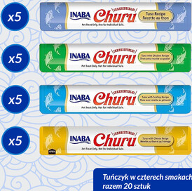 INABA Cat Treat Churu Mix z Tuńczykiem 20x14g - Zdjęcie nr 2