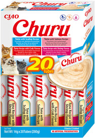 INABA Cat Treat Churu Mix Tuńczyk z Owocami Morza 20x14g - Zdjęcie główne