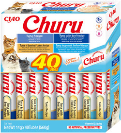 INABA Cat Treat Churu Mix z Tuńczykiem 40x14g - Zdjęcie główne