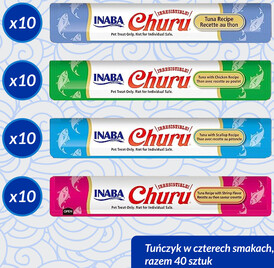 INABA Cat Treat Churu Mix z Owocami Morza 40x14g - Zdjęcie nr 2