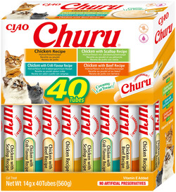 INABA Cat Treat Churu Mix z Kurczakiem 40x14g - Zdjęcie nr 2
