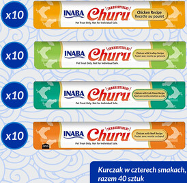 INABA Cat Treat Churu Mix z Kurczakiem 40x14g - Zdjęcie nr 3