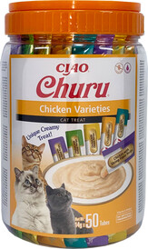 INABA Cat Treat Churu Chicken Varieties Mix w Słoiku 50x14g - Zdjęcie główne