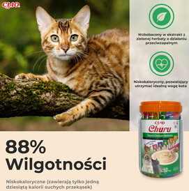 INABA Cat Treat Churu Tuna / Chicken Varieties Mix w Słoiku 50x14g - Zdjęcie nr 3