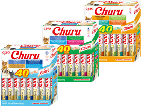 INABA Cat Treat Churu Mix z Owocami Morza 40x14g - Zdjęcie nr 3
