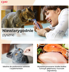 INABA Cat Treat Churu Mix z Owocami Morza 20x14g - Zdjęcie nr 3