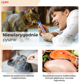 INABA Cat Treat Churu Mix z Tuńczykiem 20x14g - Zdjęcie nr 3