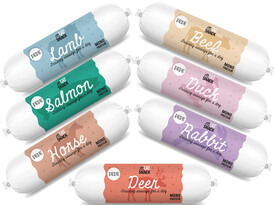 PAKA ZWIERZAKA PEPE Kiełbaska Rabbit Królik 200g - Zdjęcie nr 2