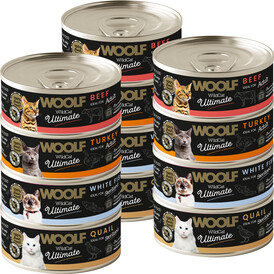 WOOLF WildCat Ultimate Adult MIX SMAKÓW Puszka 12x85g - Zdjęcie główne