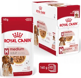 ROYAL CANIN Medium Adult w sosie M 10x140g - Zdjęcie główne