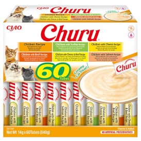 INABA Cat Treat Churu Mix z Kurczakiem 60x14g - Zdjęcie nr 4
