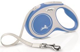 FLEXI NEW COMFORT Smycz taśmowa S / 5m niebieska - Zdjęcie główne