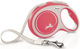 FLEXI NEW COMFORT Smycz taśmowa L / 8m czerwona - Zdjęcie główne