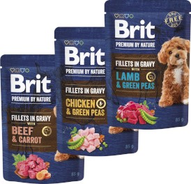 BRIT Premium by Nature Dog Fillets in Gravy Beef Carrot Wołowina Marchew 85g - Zdjęcie nr 2