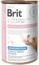 BRIT GF Veterinary Diet HYPOALLERGENIC Dog Monoprotein Tuna Sweet Potato 400g - Zdjęcie główne