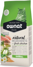 OWNAT Classic Cat Adult Hairball Chicken 4kg - Zdjęcie główne