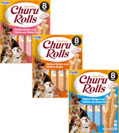 INABA Dog Churu Rolls Chicken Salmon Kurczak Łosoś 8x12g - Zdjęcie nr 2
