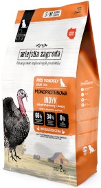 WIEJSKA ZAGRODA Monoproteinowa Indyk Adult Dog 2kg - Zdjęcie główne
