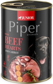 DOLINA NOTECI PIPER Junior Serca Wołowe Marchew 400g - Zdjęcie główne