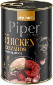 DOLINA NOTECI PIPER Junior Żołądki Kurczaka Burak 400g - Zdjęcie główne
