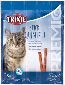 TRIXIE Premio Stick Quintett Kabanoski Łosoś Pstrąg dla kota 5szt. - Zdjęcie główne