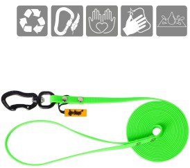 DINGO Flex Honey Smycz treningowa z rączką Zielona 1,6cm x 5m - Zdjęcie nr 3