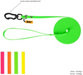 DINGO Flex Honey Smycz treningowa z rączką Zielona 1,6cm x 5m - Zdjęcie nr 4