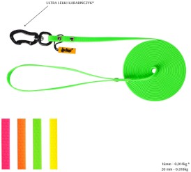 DINGO Flex Honey Smycz treningowa z rączką Zielona 1,6cm x 3m - Zdjęcie nr 4