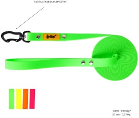 DINGO Flex Smycz treningowa z rączką Zielona 1,6cm x 5m - Zdjęcie nr 3