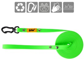 DINGO Flex Smycz treningowa z rączką Zielona 1,6cm x 5m - Zdjęcie nr 4