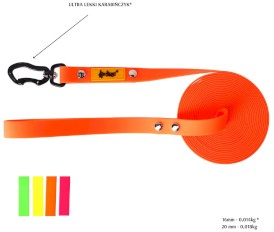 DINGO Flex Smycz treningowa z rączką Pomarańczowa 1,6cm x 5m - Zdjęcie nr 3