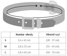 DINGO Terra Ocean Obroża wegańska z klamrą metalową Granatowa M - Zdjęcie nr 4