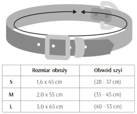 DINGO Terra Fire Obroża wegańska z klamrą metalową Czerwona M - Zdjęcie nr 7