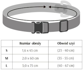 DINGO Terra Sand Obroża wegańska z zapięciem plastikowym Beżowa S - Zdjęcie nr 4