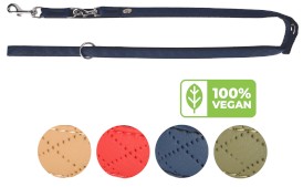 DINGO Terra Ocean Smycz przepinana wegańska Granatowa 2cm x 220cm - Zdjęcie główne