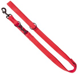 DINGO Qoton Smycz przepinana bawełniana Czerwona 20mm x 220cm - Zdjęcie nr 2