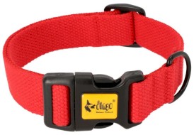 DINGO Qoton Obroża bawełniana Czerwona S 16mm x 35cm - Zdjęcie nr 2