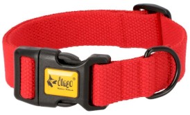 DINGO Qoton Obroża bawełniana Czerwona S 16mm x 35cm - Zdjęcie nr 3