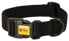 DINGO Qoton Obroża bawełniana Czarna L 25mm x 55cm - Zdjęcie nr 2