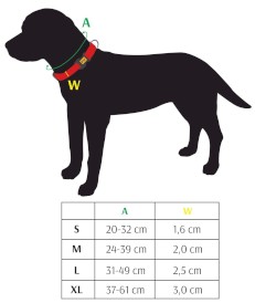 DINGO Qoton Obroża bawełniana Czerwona S 16mm x 35cm - Zdjęcie nr 7