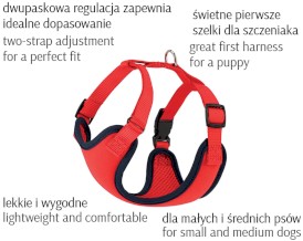 DINGO Szelki bezuciskowe z dwupaskową regulacją Miętowe L - Zdjęcie nr 3