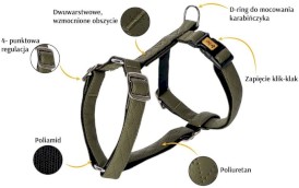 DINGO Terra Fire Szelki wegańskie Guard Czerwone S - Zdjęcie nr 3