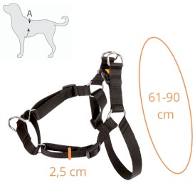 DINGO Easy Walk Szelki z taśmy Czerwone Roz.85 - Zdjęcie nr 3