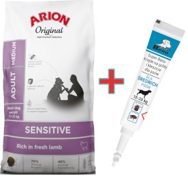 ARION Original Sensitive Adult Medium Lamb 2kg + Krople na KLESZCZE GRATIS !! - Zdjęcie główne