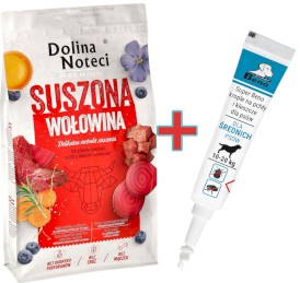 DOLINA NOTECI Premium SUSZONA Wołowina dla psa 9kg + Krople na KLESZCZE GRATIS !! - Zdjęcie główne