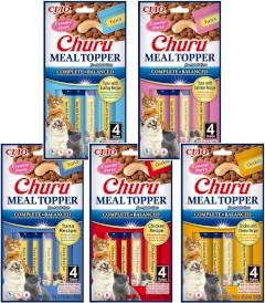 INABA Cat Churu Meal Topper Tuna Salmon Recipe Tuńczyk Łosoś 4x14g - Zdjęcie nr 7