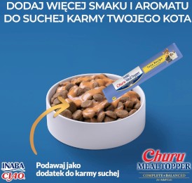 INABA Cat Churu Meal Topper Tuna Salmon Recipe Tuńczyk Łosoś 4x14g - Zdjęcie nr 2