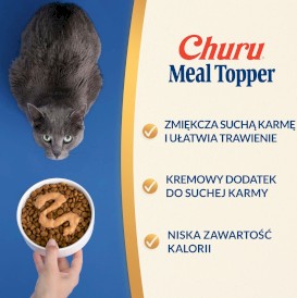 INABA Cat Churu Meal Topper Tuna Salmon Recipe Tuńczyk Łosoś 4x14g - Zdjęcie nr 3