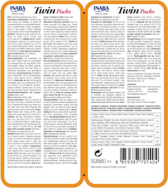 INABA Dog Twin Packs Chicken Vegetables Beef Recipe 2x40g - Zdjęcie nr 2