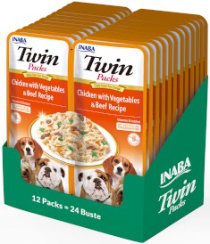 INABA Dog Twin Packs Chicken Vegetables Beef Recipe 2x40g - Zdjęcie nr 3